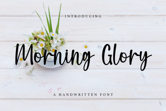 Morning Glory Font Poster 1
