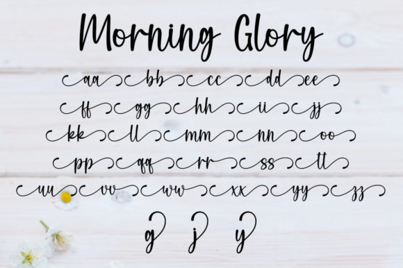 Morning Glory Font Poster 4