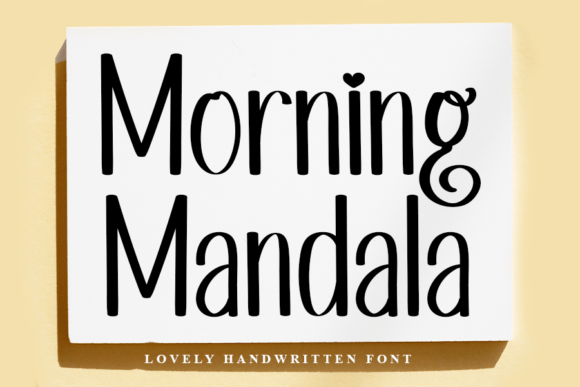 Morning Mandala Font Poster 1