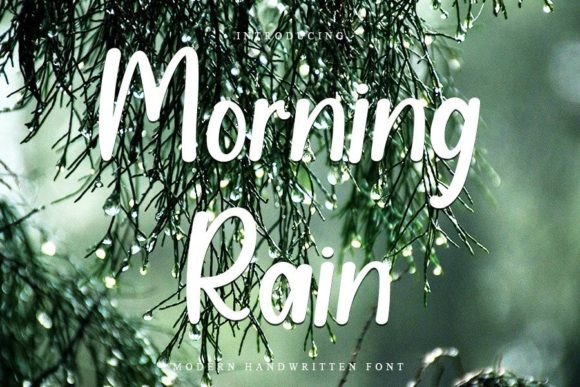 Morning Rain Font Poster 1