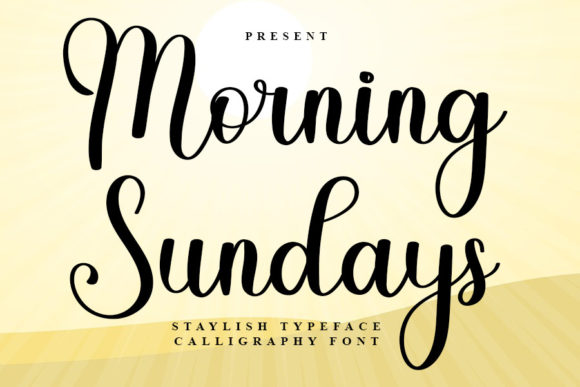 Morning Sundays Font Poster 1
