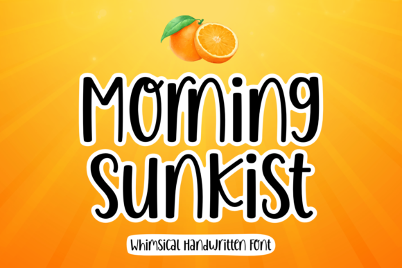 Morning Sunkist Font Poster 1