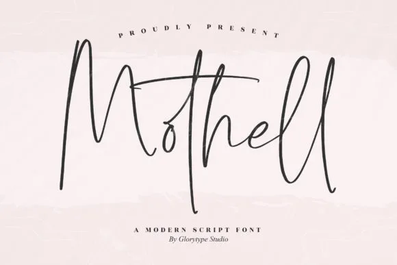 Mothell Font Mothell Font Poster 1