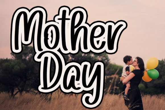 Mother Day Font Poster 1