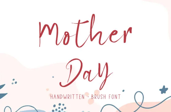 Mother Day Font Mother Day Font Poster 1