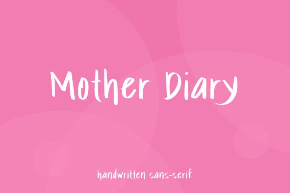 Mother Diary Font Poster 1
