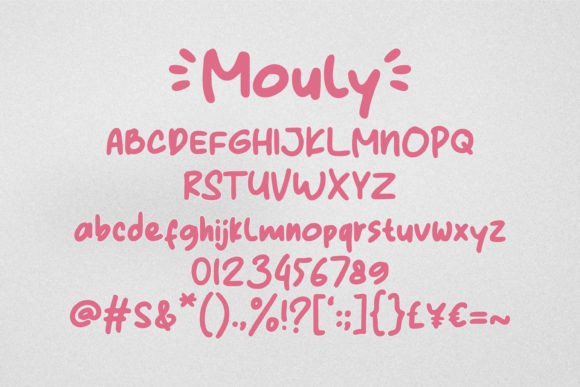 Mouly Font Poster 5