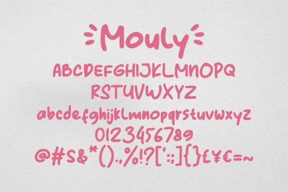 Mouly Font Poster 5