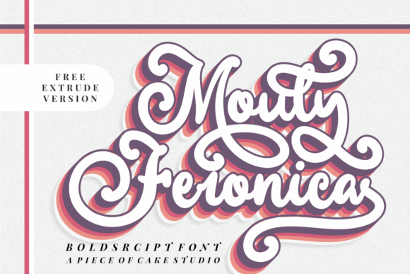 Mouly Feronica Font Poster 1