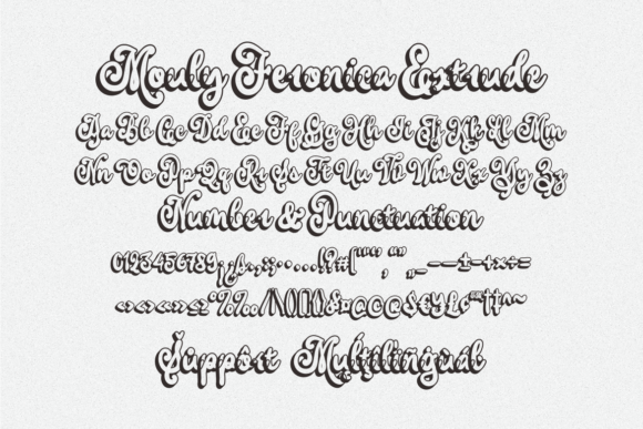 Mouly Feronica Font Poster 12