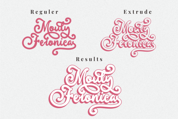 Mouly Feronica Font Poster 3