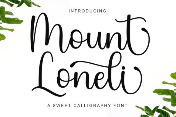 Mount Loneli Font Poster 1