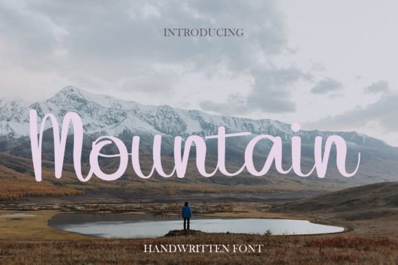 Mountain Font Poster 1