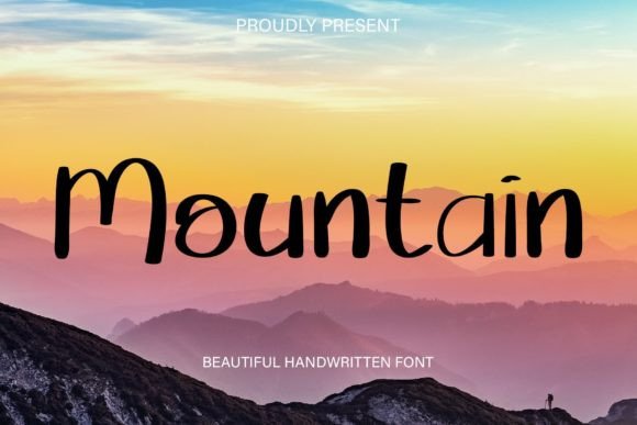 Mountain Font Poster 1