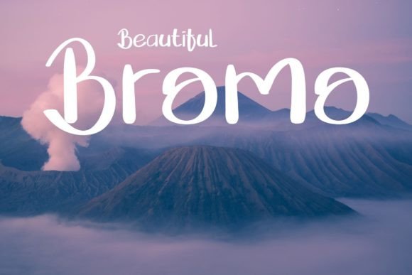 Mountain Font Poster 2