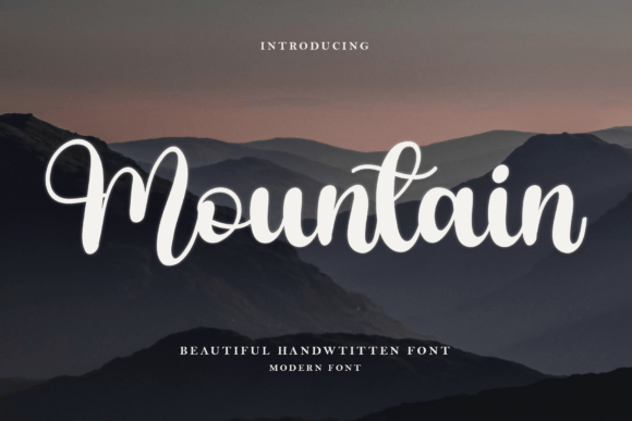 Mountain Font Poster 1