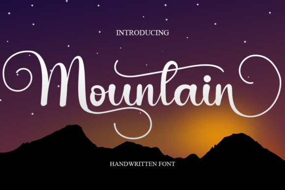 Mountain Font Poster 1