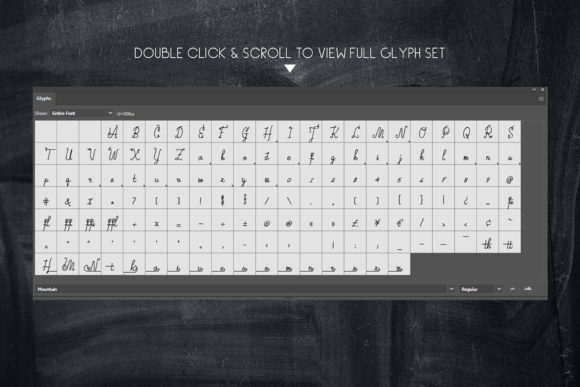 Mountain Font Poster 9