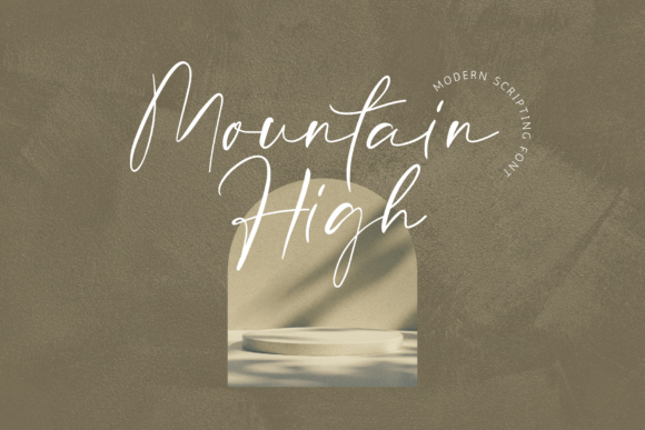 Mountain High Font Poster 1