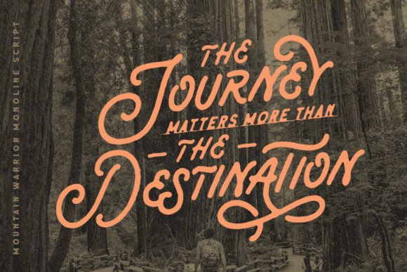Mountain Warrior Font Poster 2