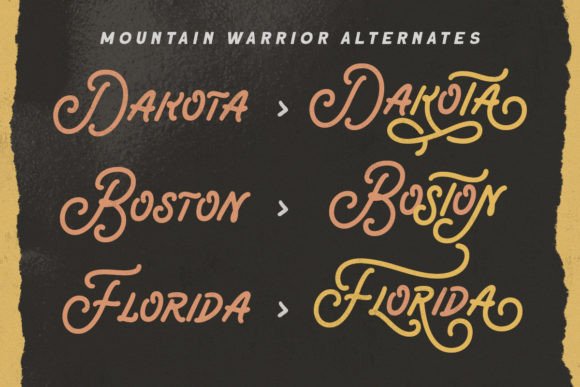 Mountain Warrior Font Poster 4