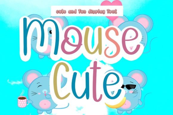 Mouse Cute Font Poster 1