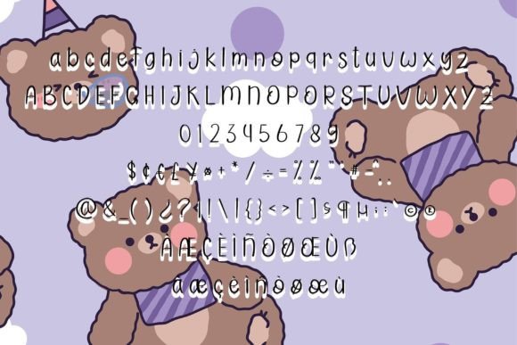 Mouse Cute Font Poster 5