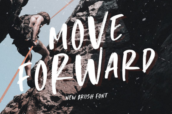 Move Forward Font Poster 1