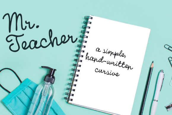 Mr. Teacher Font Poster 1