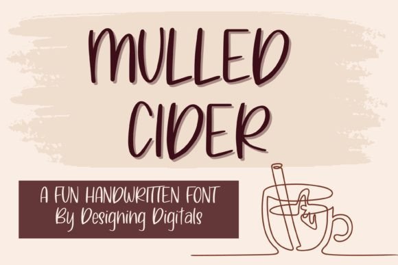Mulled Cider Font Poster 1