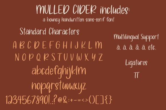 Mulled Cider Font Poster 5