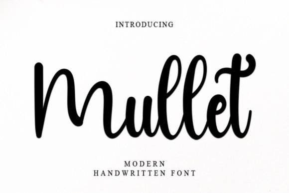 Mullet Font Poster 1