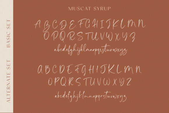 Muscat Syrup Font Poster 10
