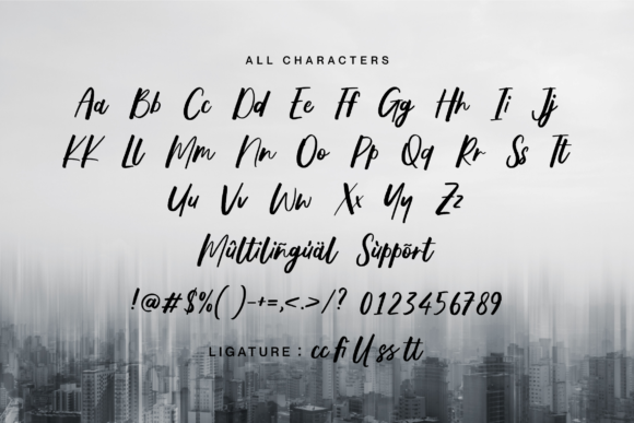 Musegrallty Font Poster 9