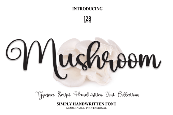 Mushroom Font Poster 1