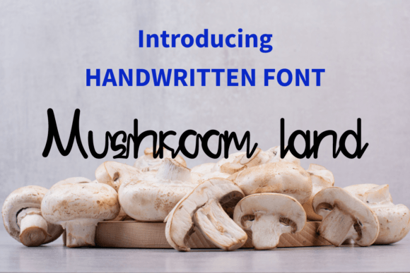 Mushroom Land Font Poster 1