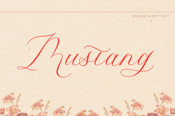 Mustang Script Font Poster 1