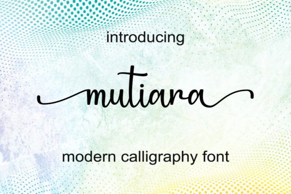 Mutiara Font Poster 1