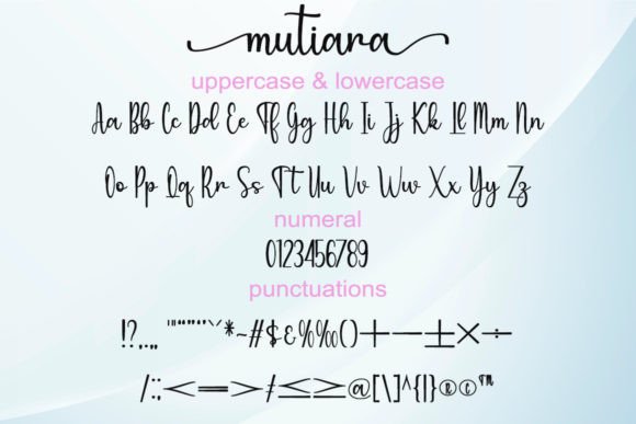 Mutiara Font Poster 5