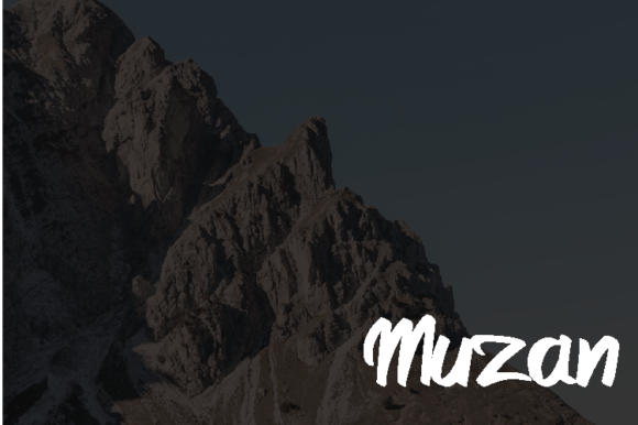 Muzan Font Poster 4