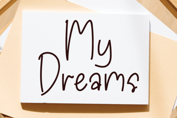 My Dreams Font Poster 1
