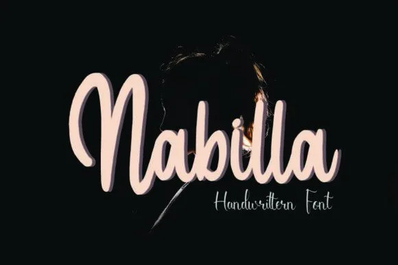 Nabilla Font Nabilla Font Poster 1
