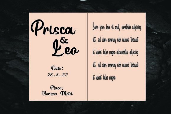 Nabilla Font Poster 3