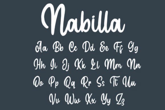Nabilla Font Poster 6