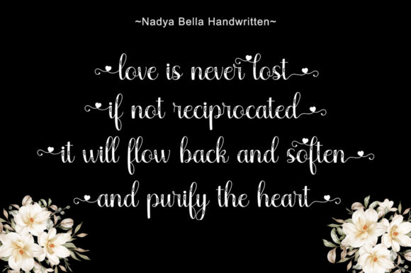Nadya Bella Font Poster 4