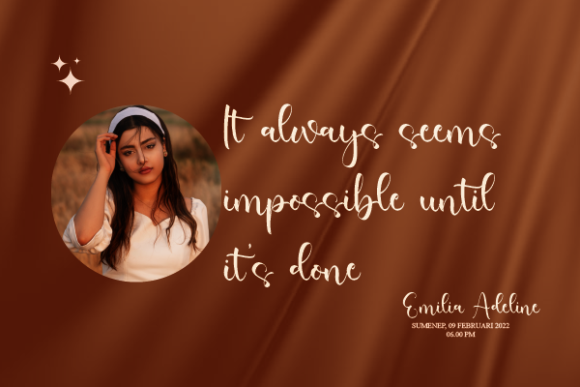Natalee Belinda Font Poster 10