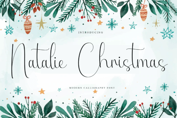 Natalie Christmas Font Poster 1