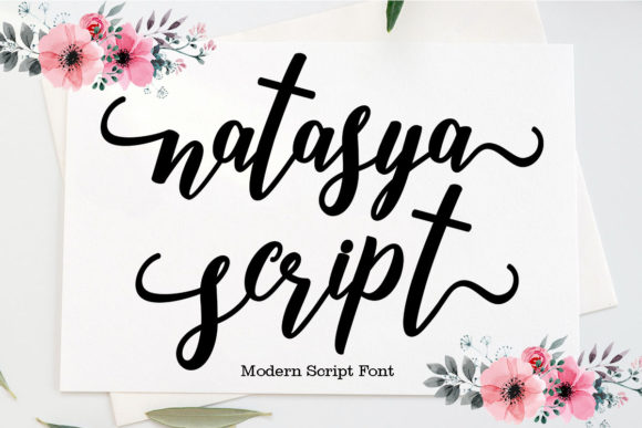 Natasya Script Font Poster 1