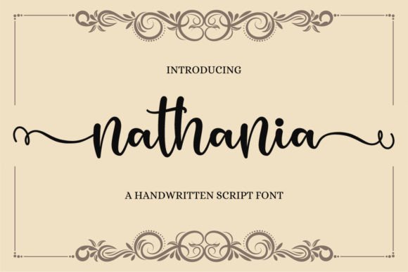 Nathania Font Poster 1