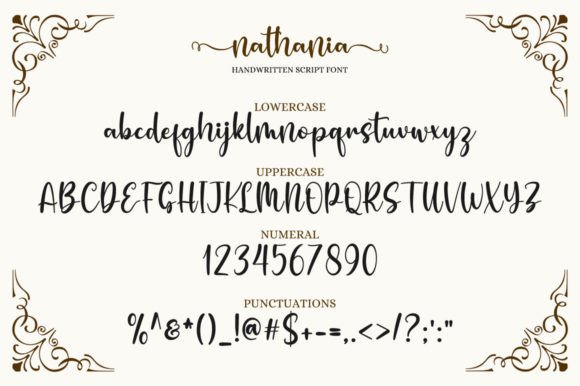 Nathania Font Poster 7